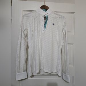 Ariat Women's Marquis Show Top White Mesh